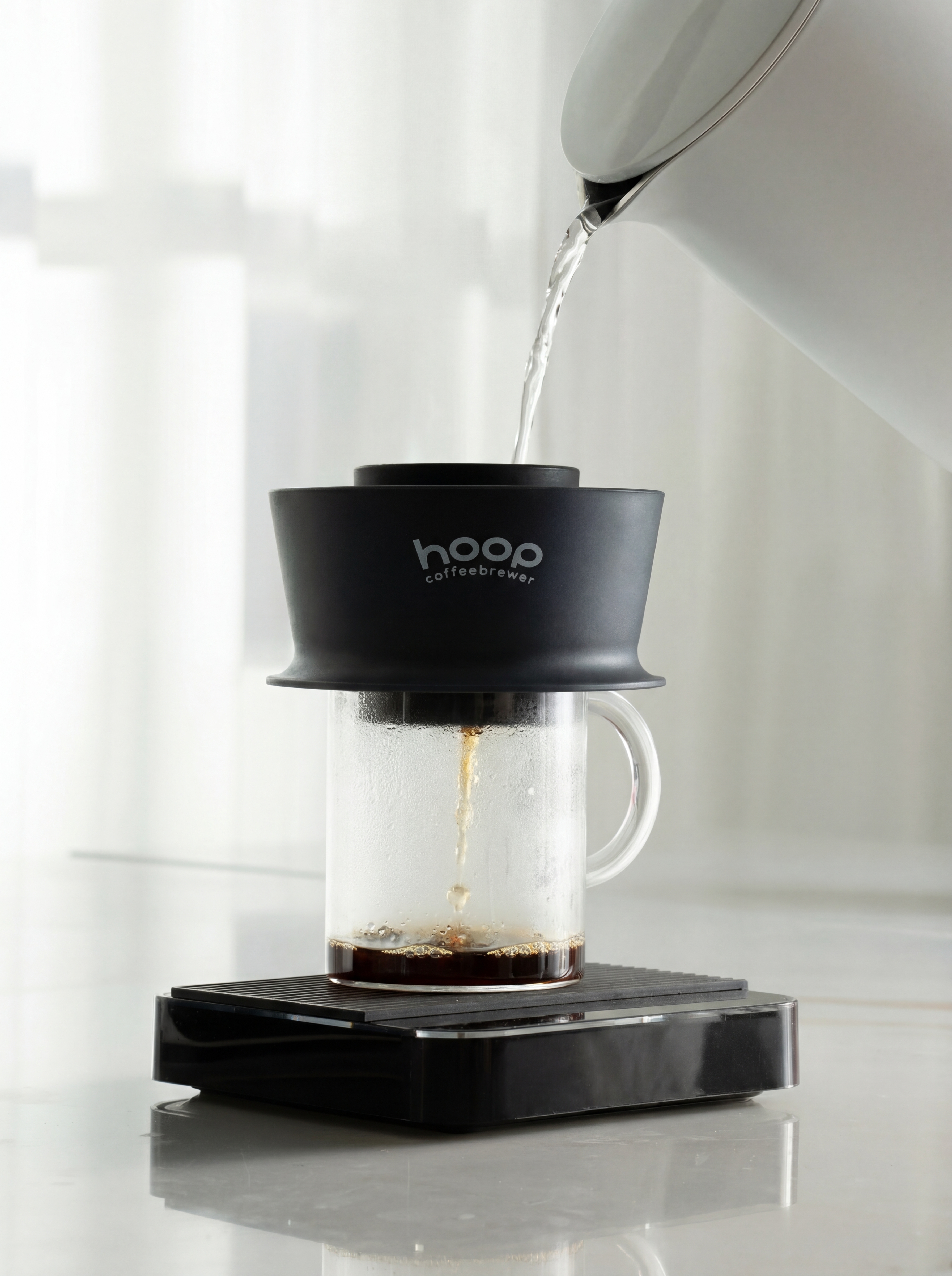 Hoop coffee brewer, черная