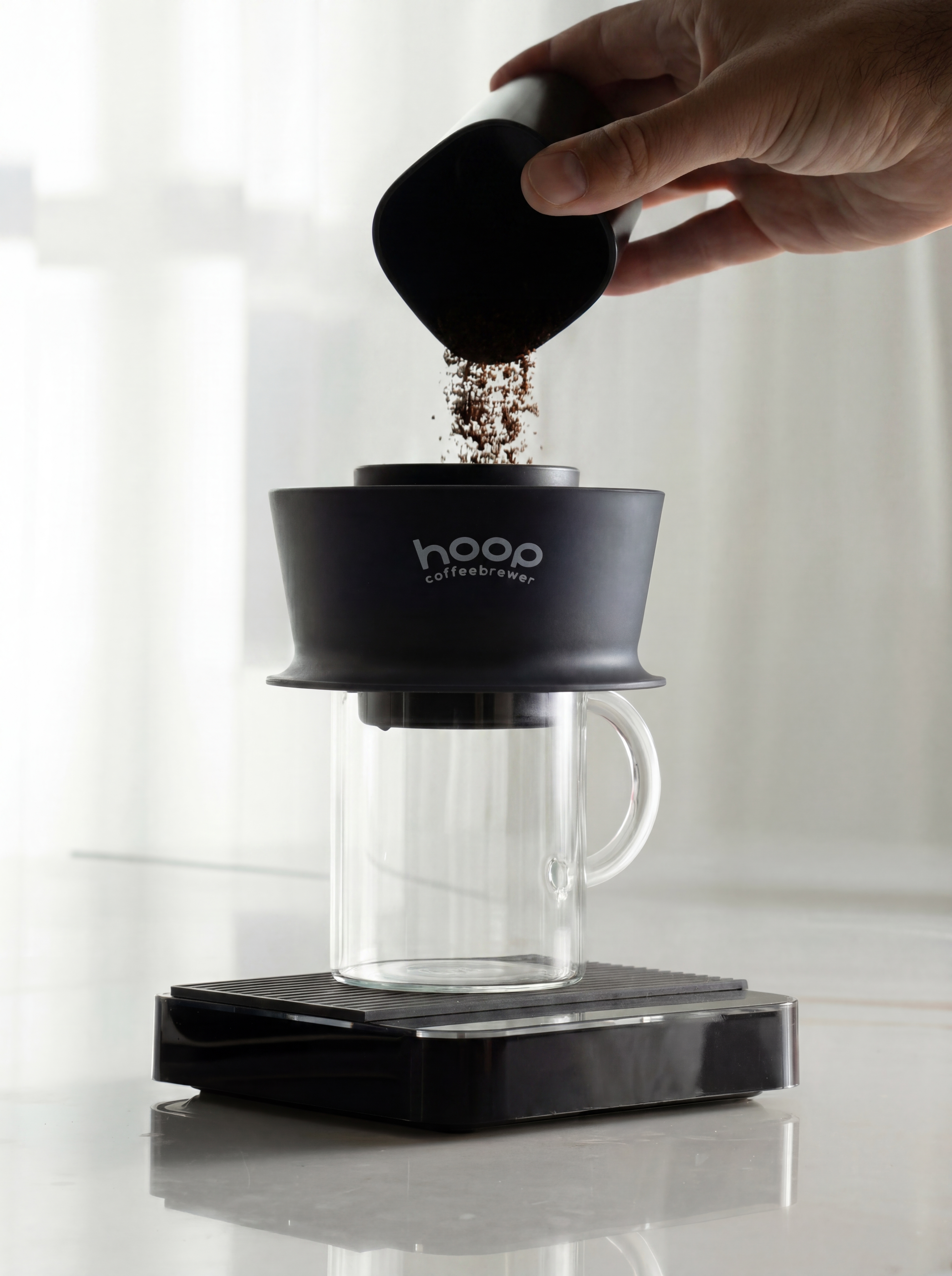 Hoop coffee brewer, черная