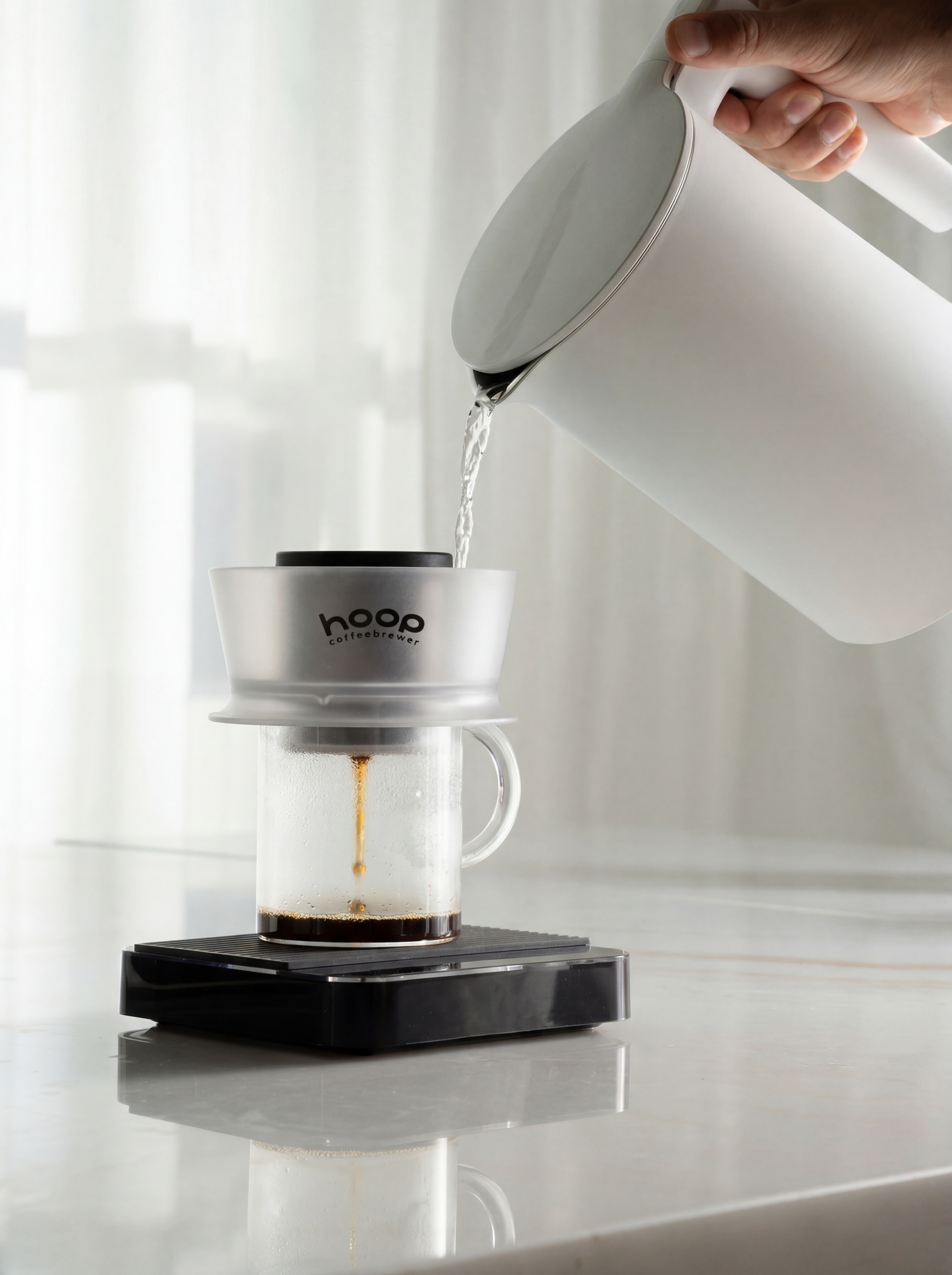 Hoop coffee brewer, прозрачная